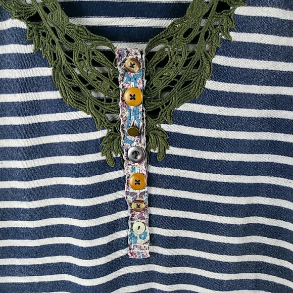 Free People Tops - Free People We the Free Thermal Tee w. Embroidery